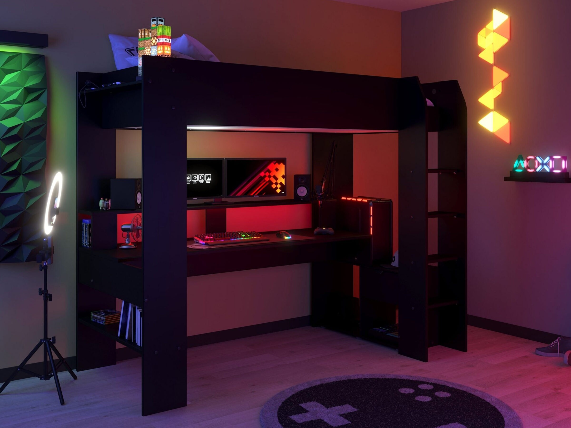 Online Gaming Loftseng 90x200 - Sort