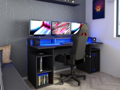 ultimate-gamingbord-med-led-lys---sort