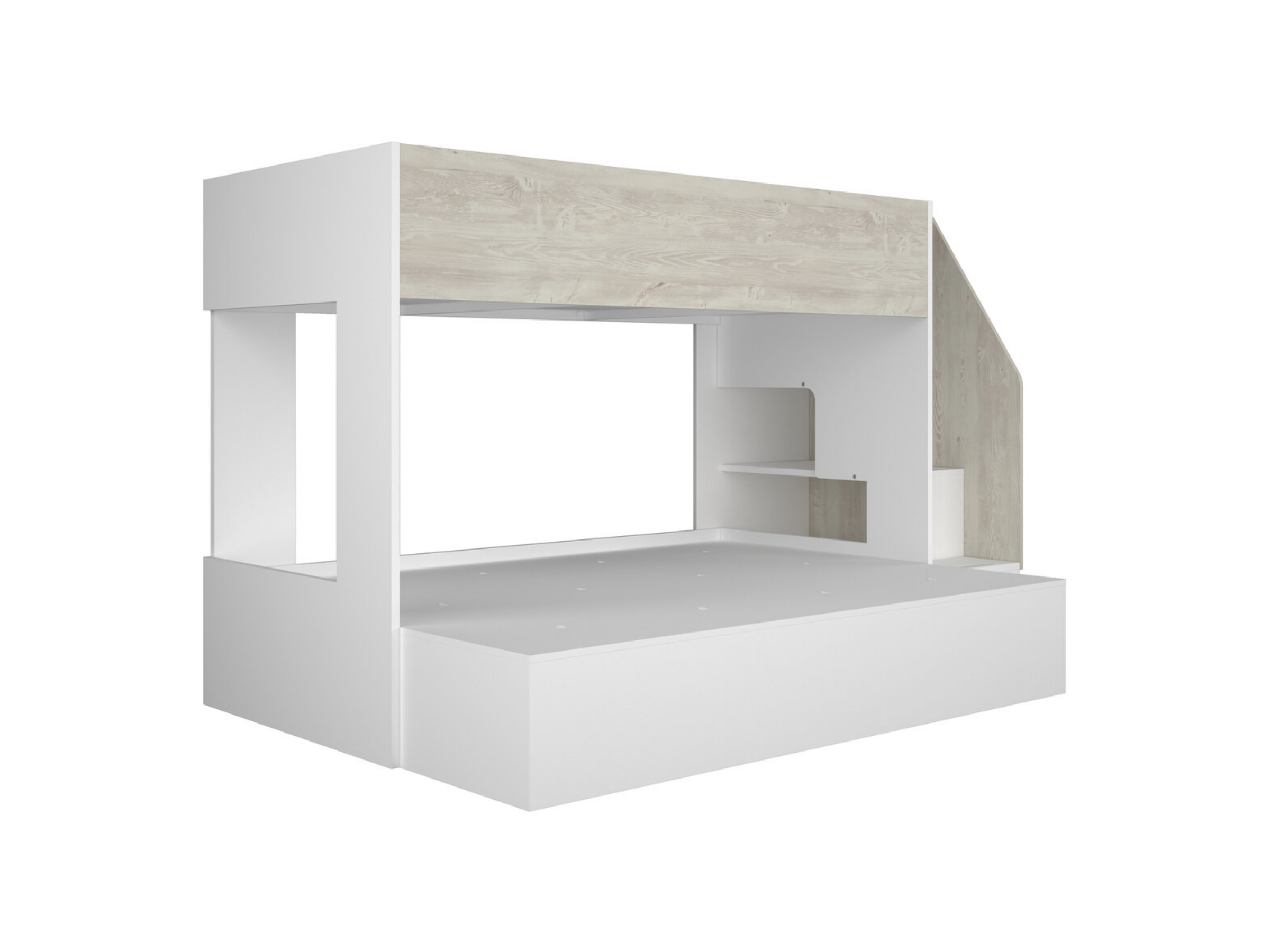 Easy Familiekøye 90x200/140x200 - Hvit/Natur