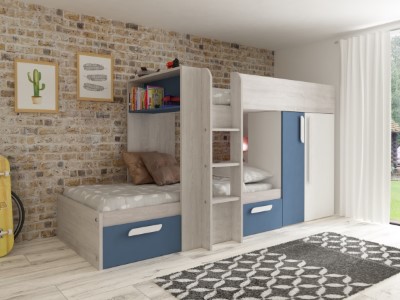 melbourne-koyeseng-med-garderobe-og-skuff-90x200---blanatur