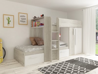 melbourne-koyeseng-med-garderobe-og-skuff-90x200---hvitnatur