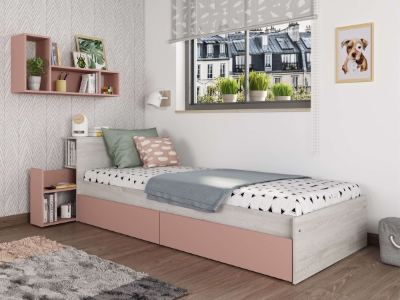 jazz-enkeltseng-med-sengegavl-og-skuffer-90x200---rosanatur