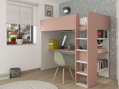 loftseng-med-skrivebord-90x200---rosa-