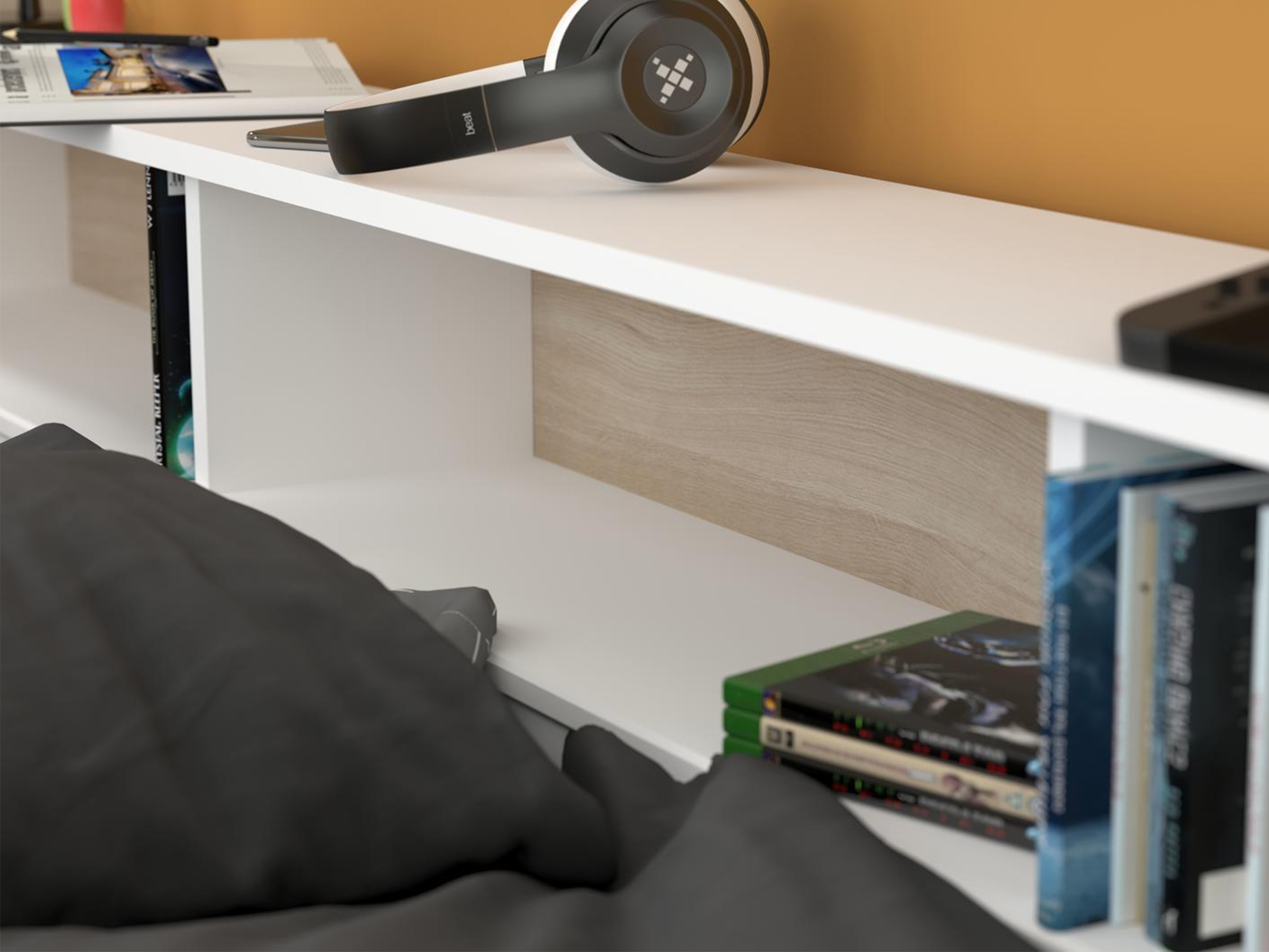 Daybed med Skuffer 90x200 - Hvit