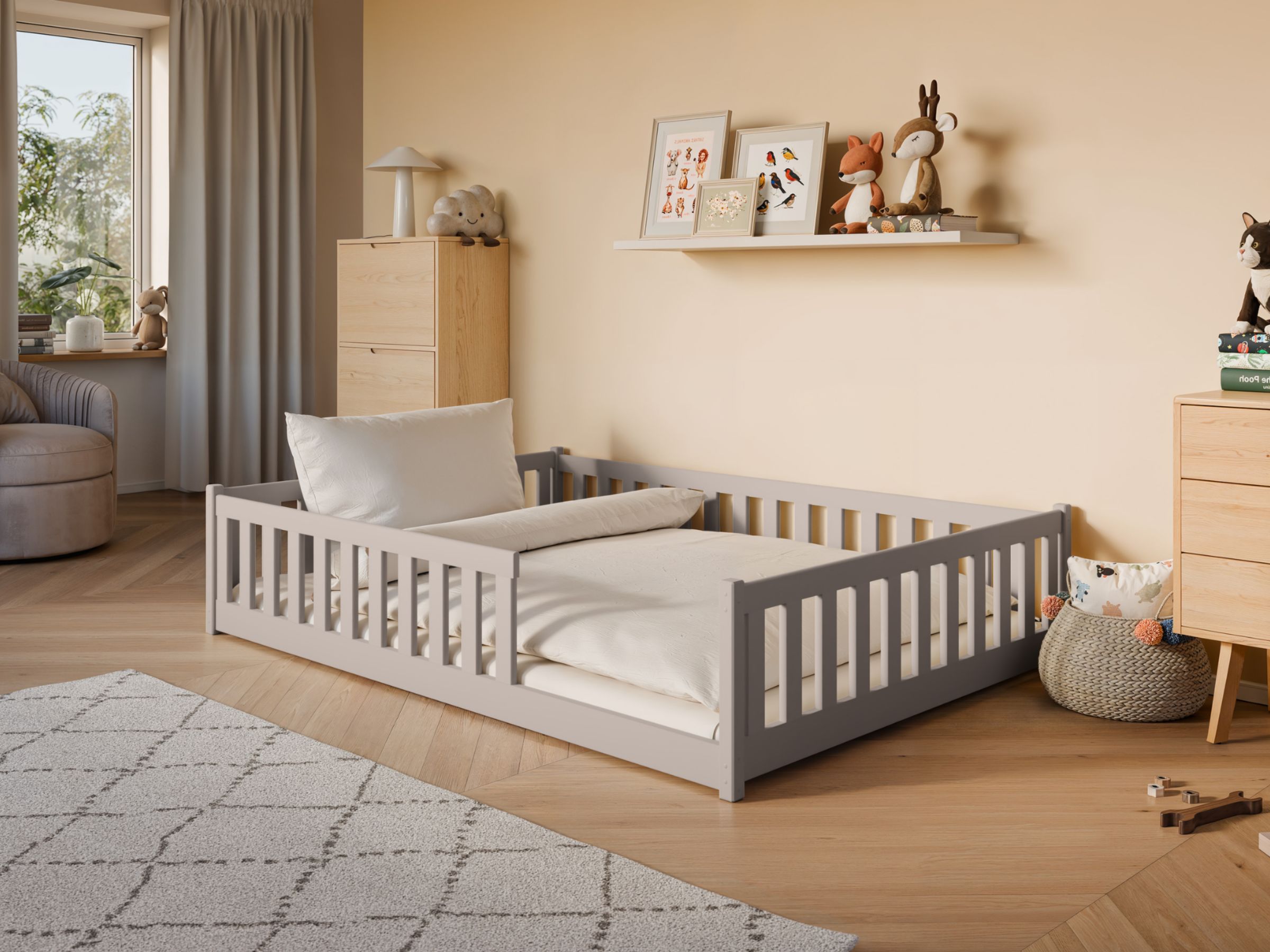 Mati Gulvseng med Lekegrind 140x200 - Kaszmir