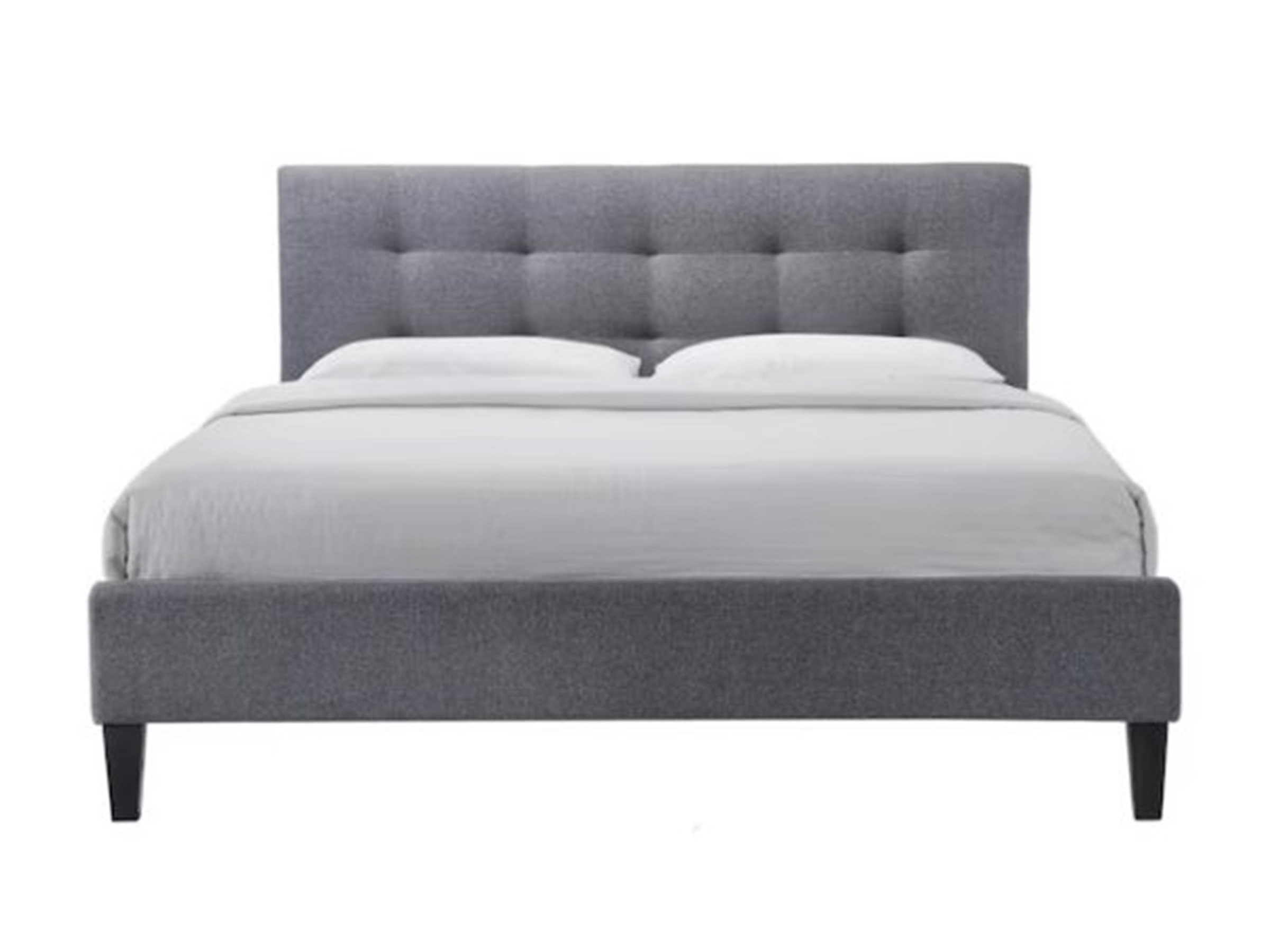 Elegance Dobbeltseng med Sengegavl 180×200 - Grå 