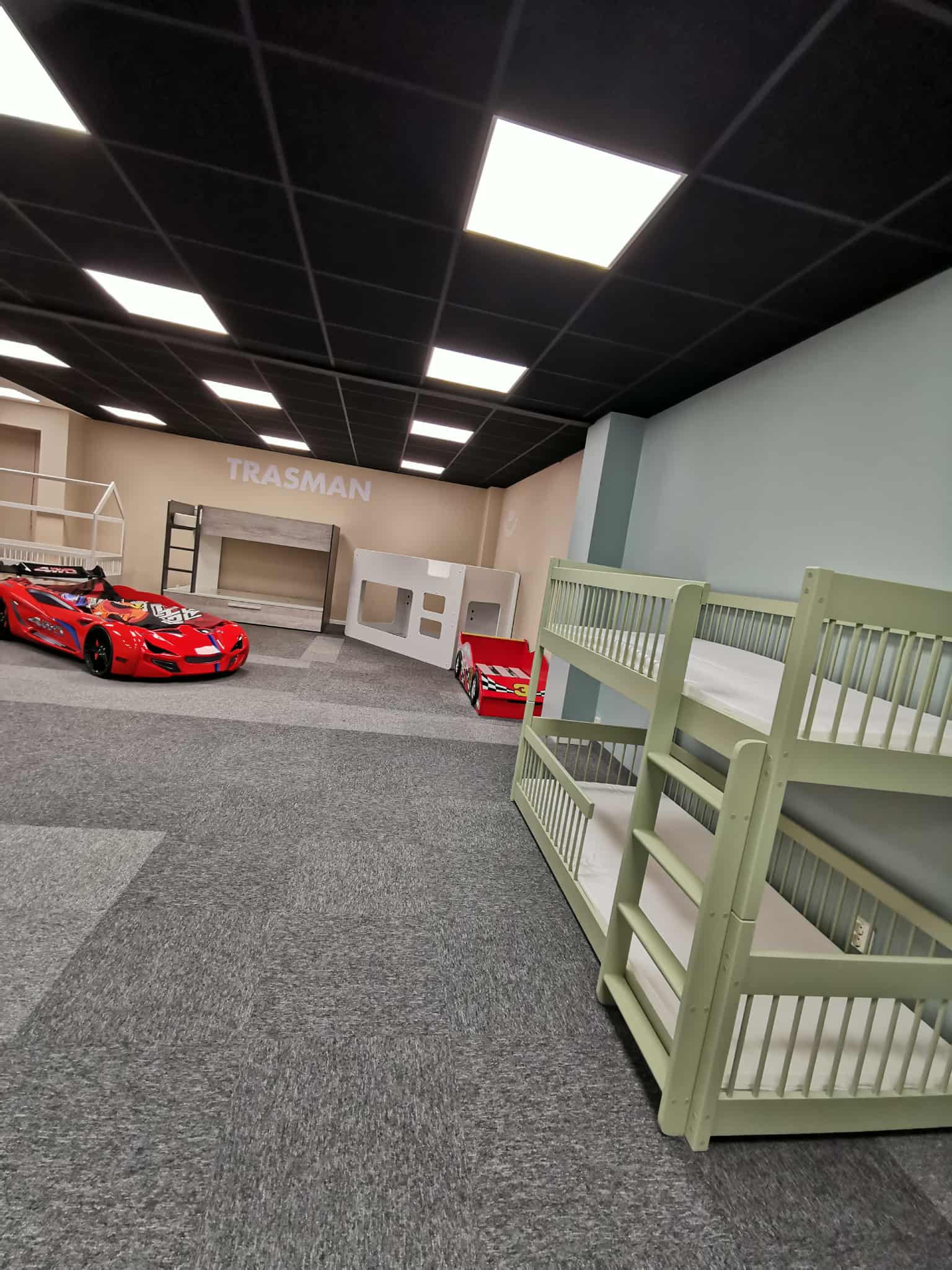 Showroom hos Barnerommet med utstilling av utstilling av køyesenger